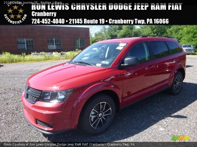 Redline / Black 2018 Dodge Journey SE