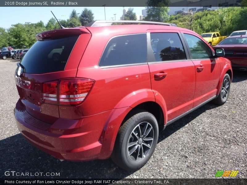 Redline / Black 2018 Dodge Journey SE