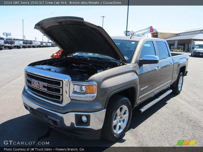 Bronze Alloy Metallic / Cocoa/Dune 2014 GMC Sierra 1500 SLT Crew Cab 4x4