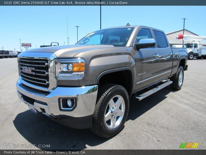 Bronze Alloy Metallic / Cocoa/Dune 2015 GMC Sierra 2500HD SLT Crew Cab 4x4