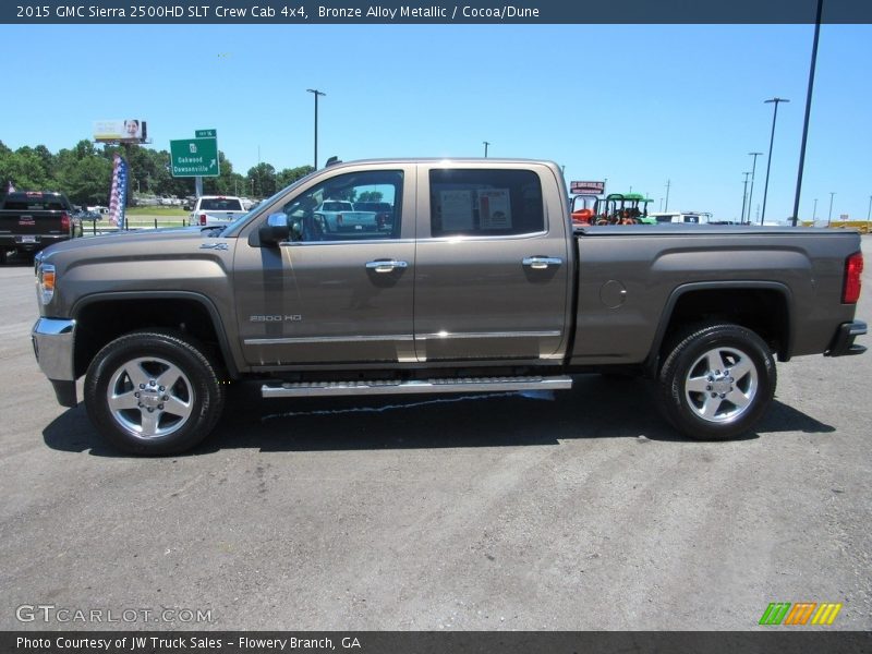 Bronze Alloy Metallic / Cocoa/Dune 2015 GMC Sierra 2500HD SLT Crew Cab 4x4