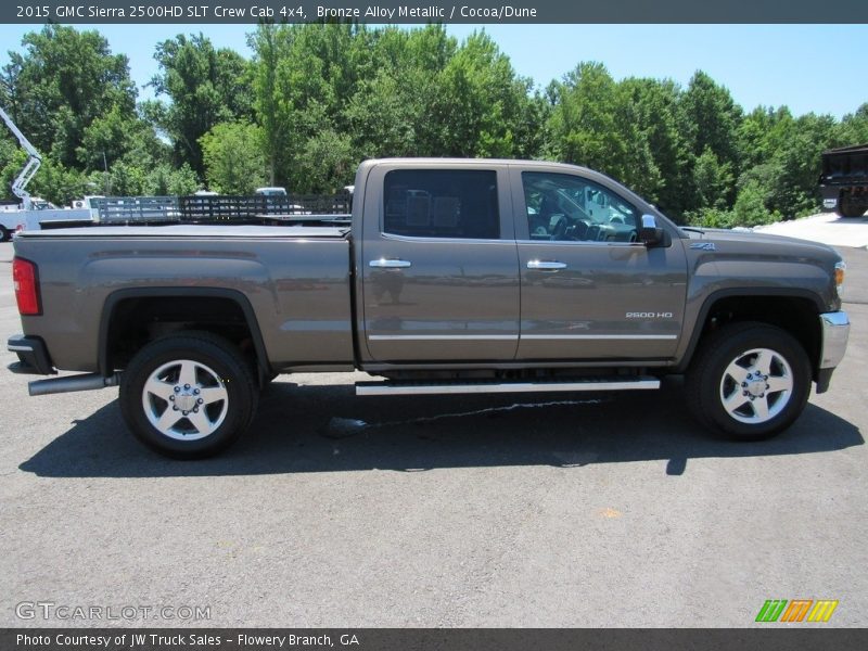 Bronze Alloy Metallic / Cocoa/Dune 2015 GMC Sierra 2500HD SLT Crew Cab 4x4