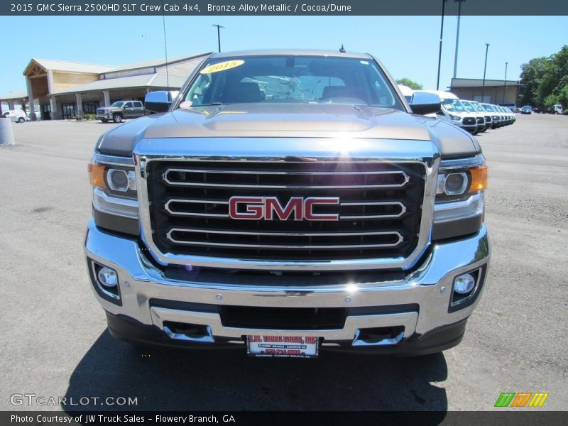 Bronze Alloy Metallic / Cocoa/Dune 2015 GMC Sierra 2500HD SLT Crew Cab 4x4