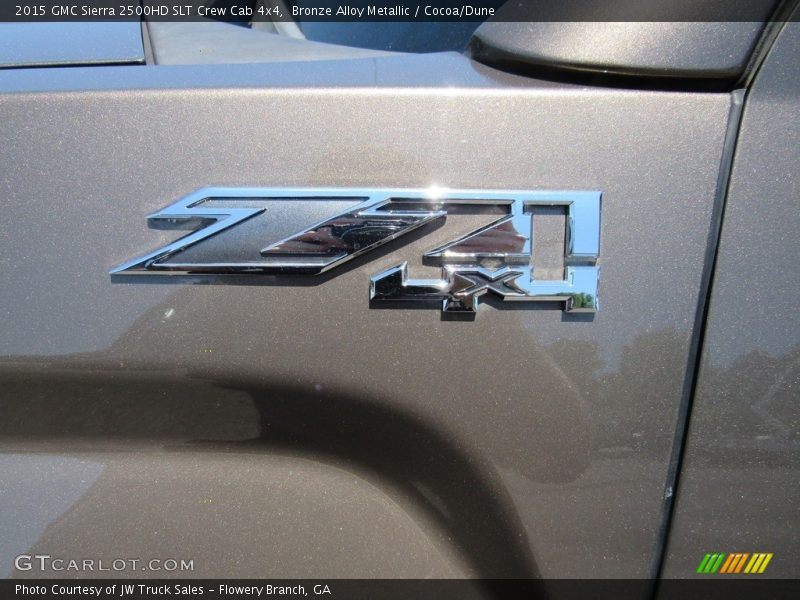 Bronze Alloy Metallic / Cocoa/Dune 2015 GMC Sierra 2500HD SLT Crew Cab 4x4