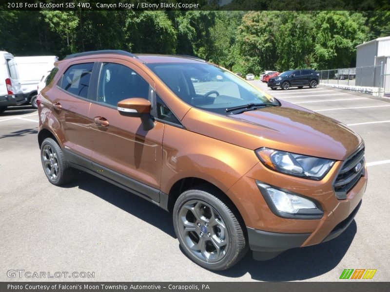 Canyon Ridge / Ebony Black/Copper 2018 Ford EcoSport SES 4WD