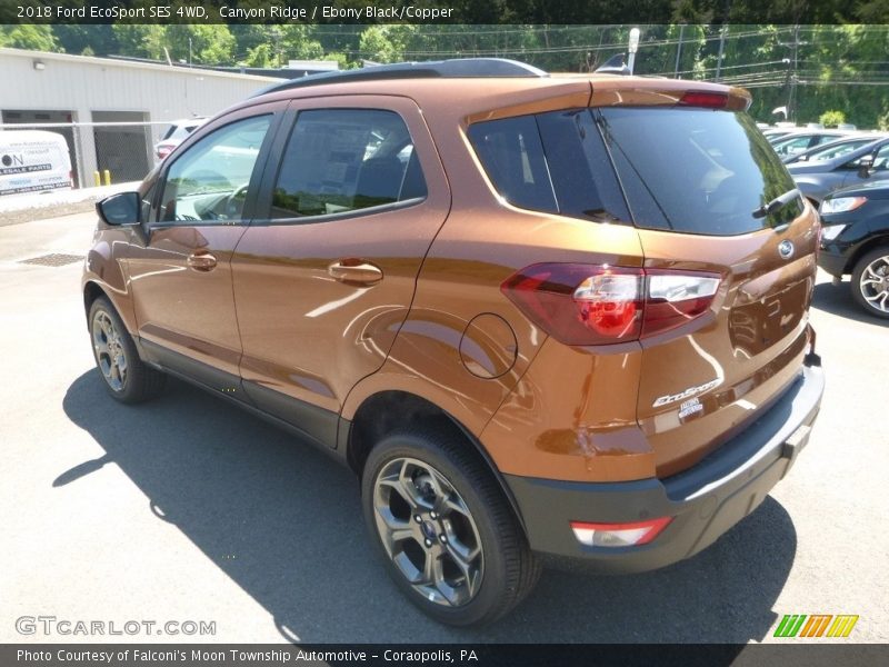 Canyon Ridge / Ebony Black/Copper 2018 Ford EcoSport SES 4WD