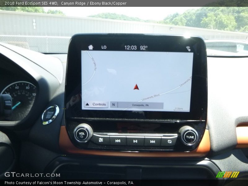 Canyon Ridge / Ebony Black/Copper 2018 Ford EcoSport SES 4WD