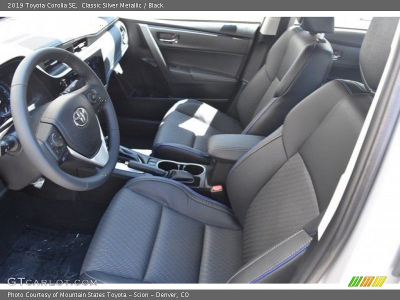 Front Seat of 2019 Corolla SE