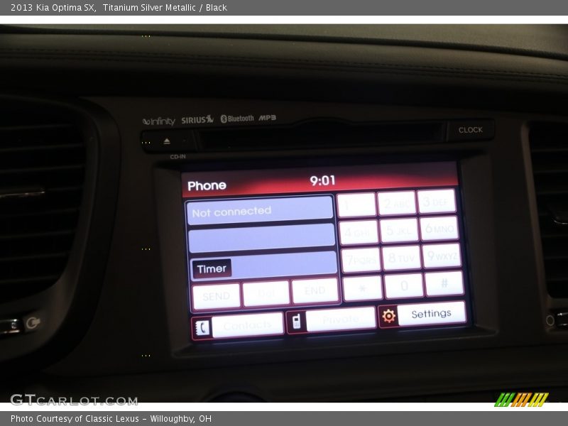 Titanium Silver Metallic / Black 2013 Kia Optima SX