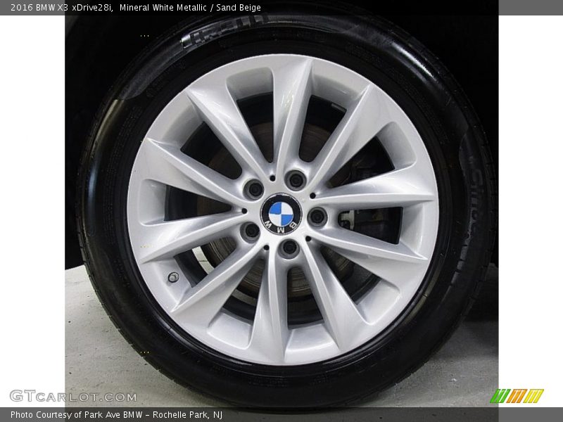 Mineral White Metallic / Sand Beige 2016 BMW X3 xDrive28i