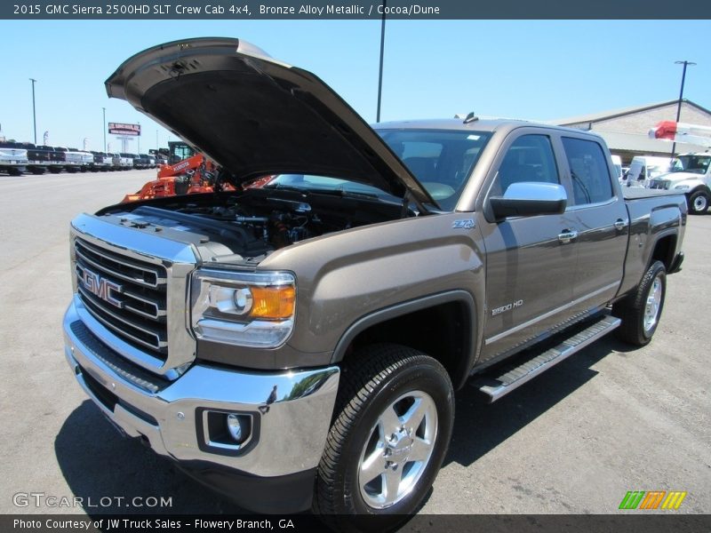 Bronze Alloy Metallic / Cocoa/Dune 2015 GMC Sierra 2500HD SLT Crew Cab 4x4
