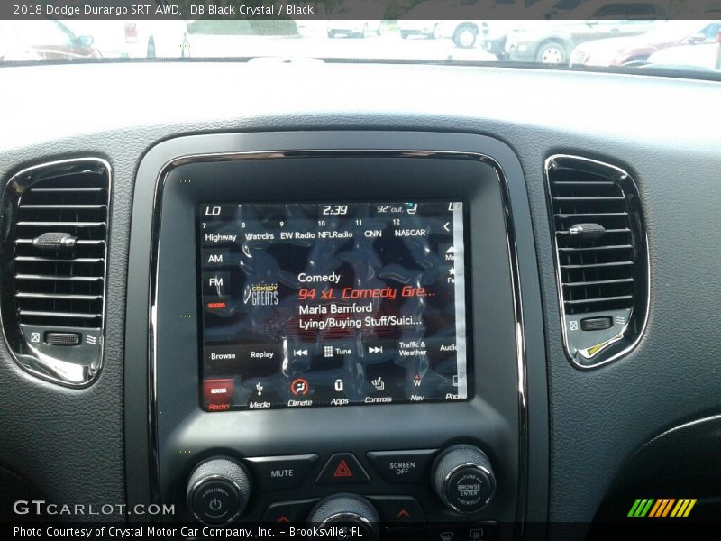 DB Black Crystal / Black 2018 Dodge Durango SRT AWD