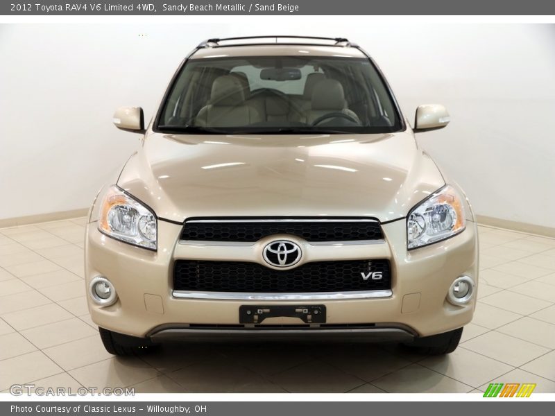 Sandy Beach Metallic / Sand Beige 2012 Toyota RAV4 V6 Limited 4WD