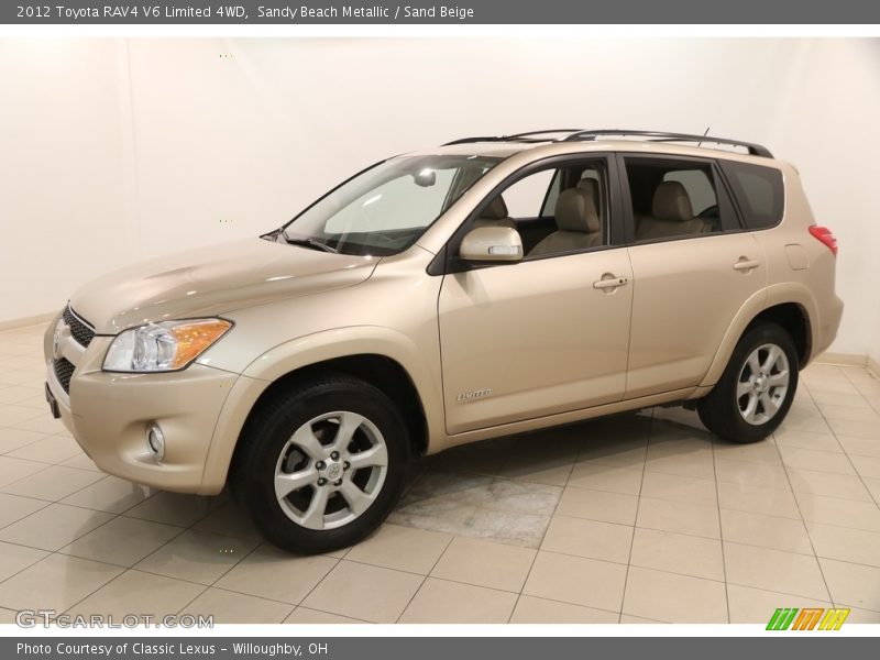 Sandy Beach Metallic / Sand Beige 2012 Toyota RAV4 V6 Limited 4WD