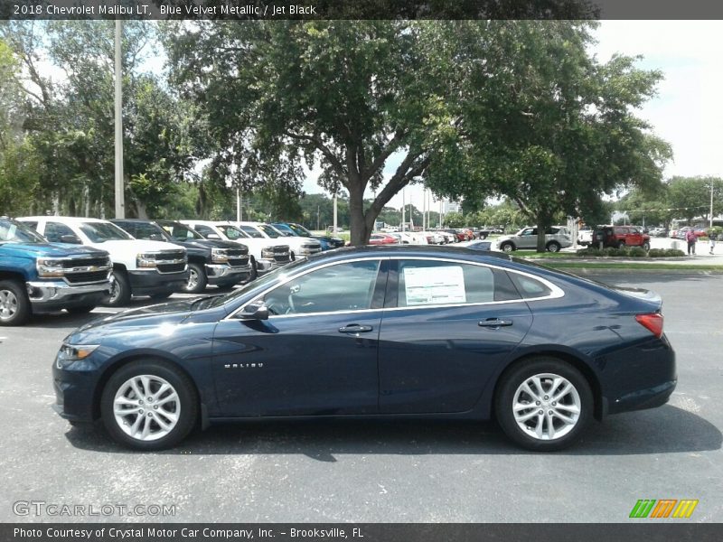 Blue Velvet Metallic / Jet Black 2018 Chevrolet Malibu LT