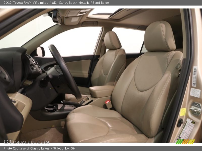Sandy Beach Metallic / Sand Beige 2012 Toyota RAV4 V6 Limited 4WD