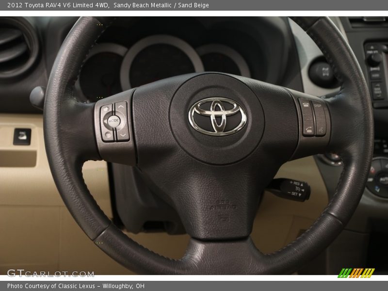Sandy Beach Metallic / Sand Beige 2012 Toyota RAV4 V6 Limited 4WD