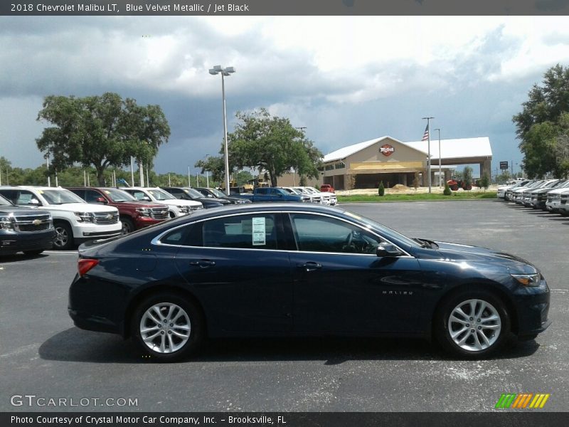 Blue Velvet Metallic / Jet Black 2018 Chevrolet Malibu LT