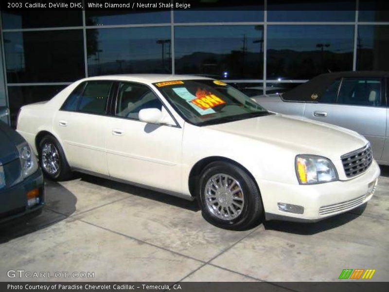 White Diamond / Neutral Shale Beige 2003 Cadillac DeVille DHS