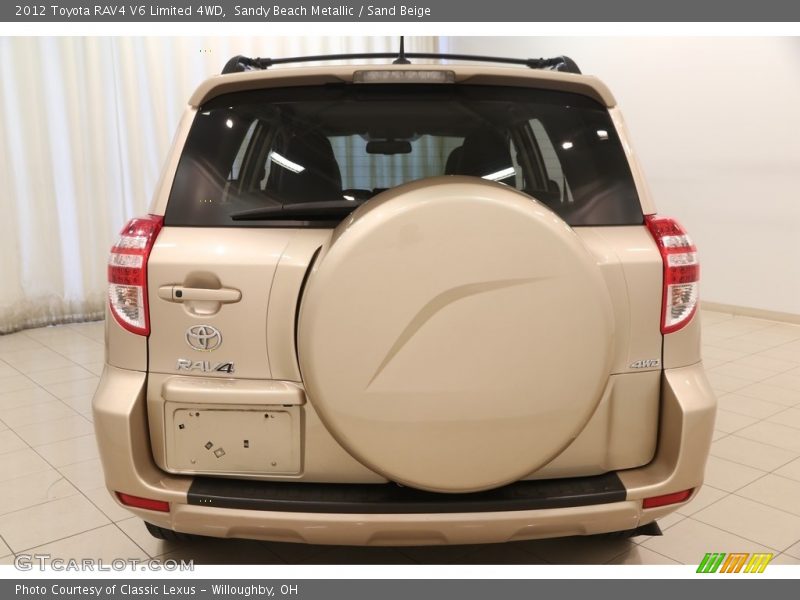 Sandy Beach Metallic / Sand Beige 2012 Toyota RAV4 V6 Limited 4WD