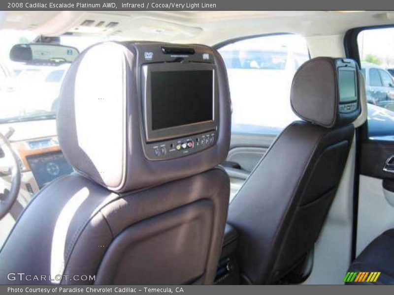 Infrared / Cocoa/Very Light Linen 2008 Cadillac Escalade Platinum AWD