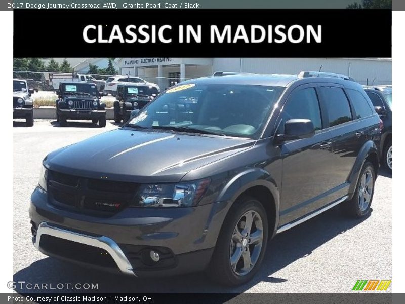 Granite Pearl-Coat / Black 2017 Dodge Journey Crossroad AWD