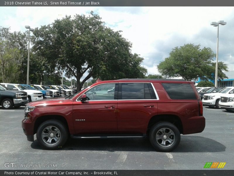 Siren Red Tintcoat / Jet Black 2018 Chevrolet Tahoe LS