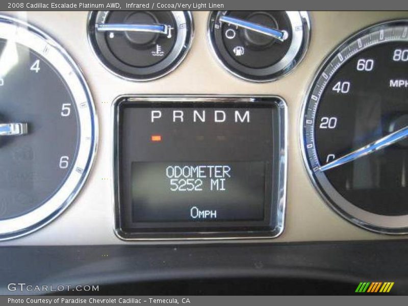 Infrared / Cocoa/Very Light Linen 2008 Cadillac Escalade Platinum AWD