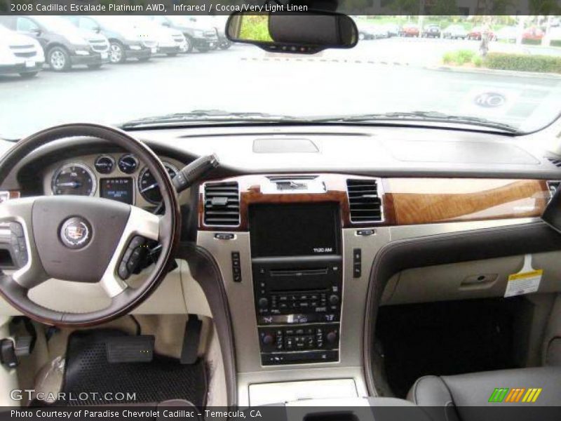 Infrared / Cocoa/Very Light Linen 2008 Cadillac Escalade Platinum AWD