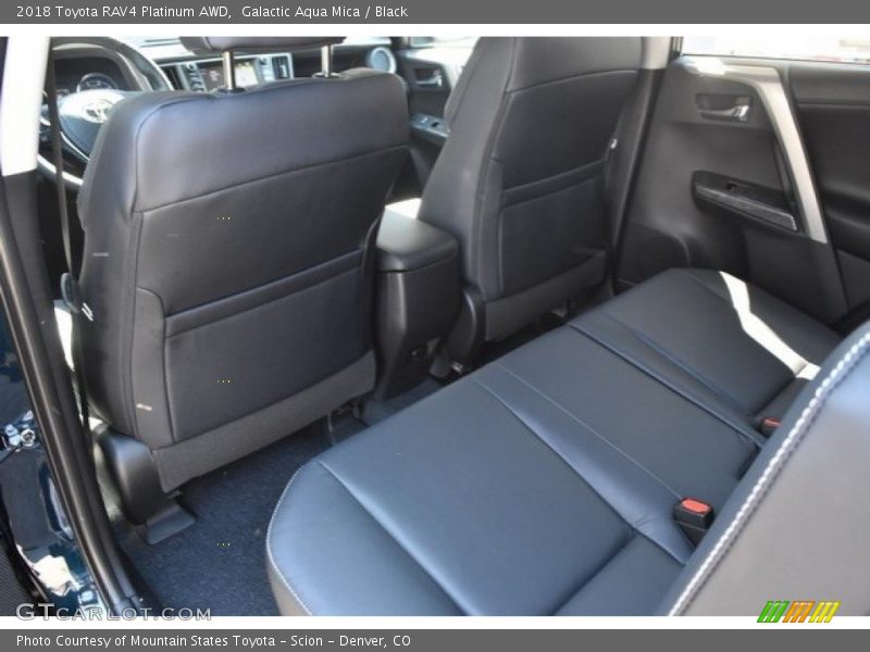 Galactic Aqua Mica / Black 2018 Toyota RAV4 Platinum AWD