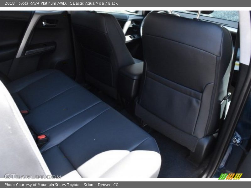 Galactic Aqua Mica / Black 2018 Toyota RAV4 Platinum AWD