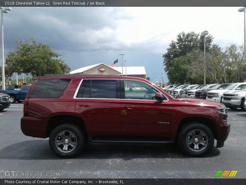 Siren Red Tintcoat / Jet Black 2018 Chevrolet Tahoe LS