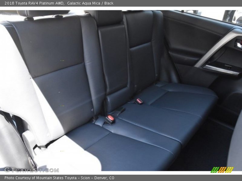 Galactic Aqua Mica / Black 2018 Toyota RAV4 Platinum AWD