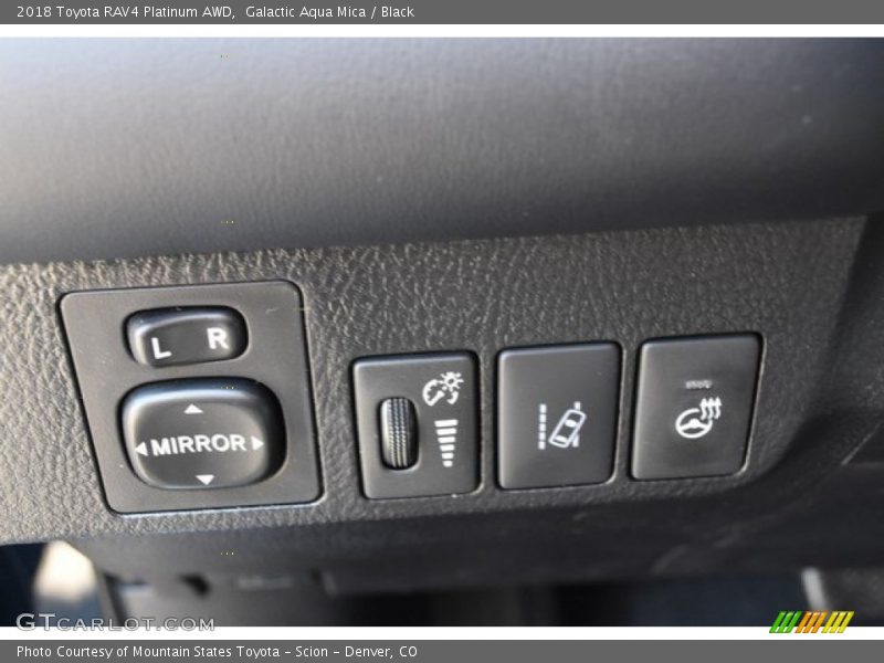 Galactic Aqua Mica / Black 2018 Toyota RAV4 Platinum AWD