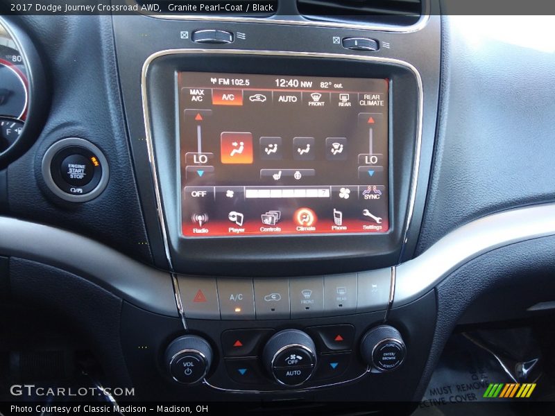 Granite Pearl-Coat / Black 2017 Dodge Journey Crossroad AWD