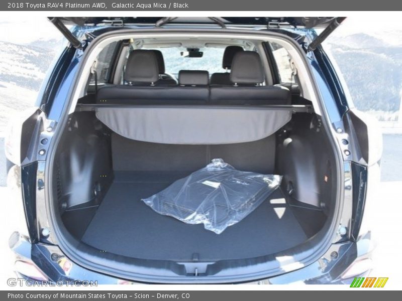 Galactic Aqua Mica / Black 2018 Toyota RAV4 Platinum AWD