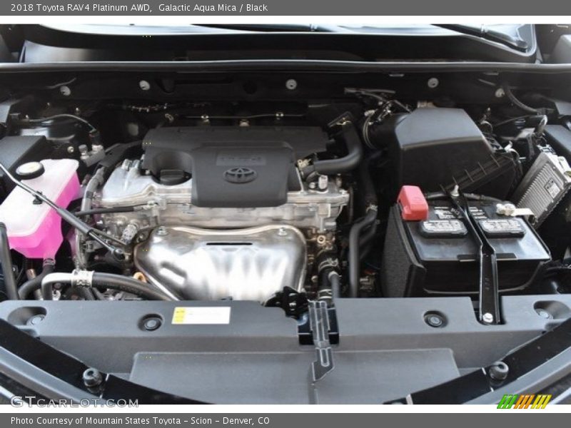Galactic Aqua Mica / Black 2018 Toyota RAV4 Platinum AWD