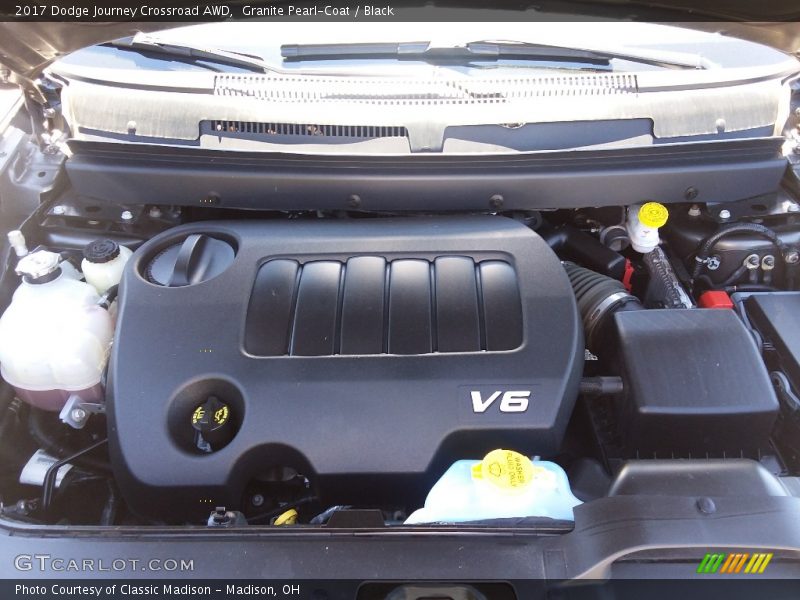Granite Pearl-Coat / Black 2017 Dodge Journey Crossroad AWD