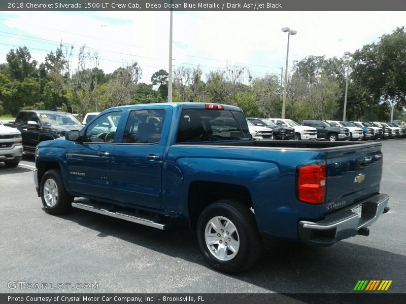 Deep Ocean Blue Metallic / Dark Ash/Jet Black 2018 Chevrolet Silverado 1500 LT Crew Cab