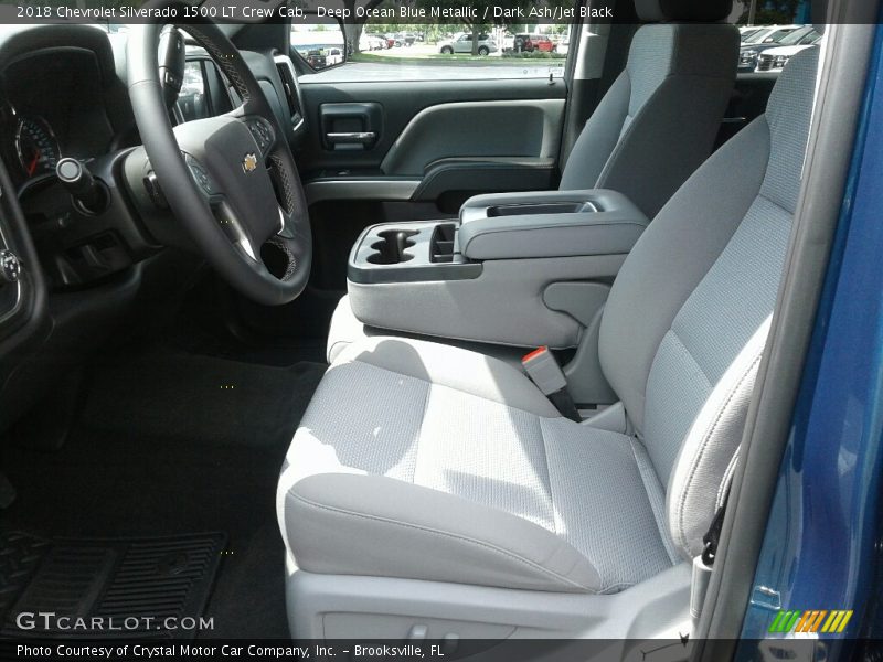 Deep Ocean Blue Metallic / Dark Ash/Jet Black 2018 Chevrolet Silverado 1500 LT Crew Cab