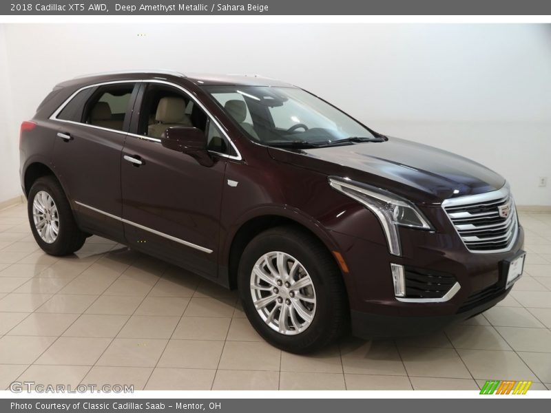 Deep Amethyst Metallic / Sahara Beige 2018 Cadillac XT5 AWD