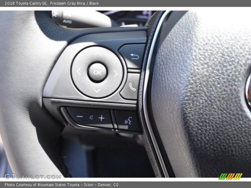Predawn Gray Mica / Black 2018 Toyota Camry SE