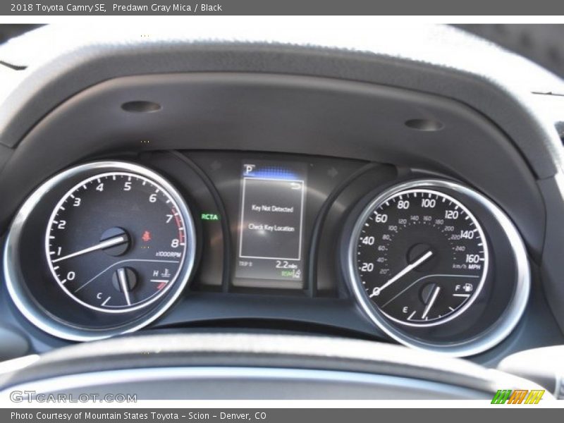 Predawn Gray Mica / Black 2018 Toyota Camry SE