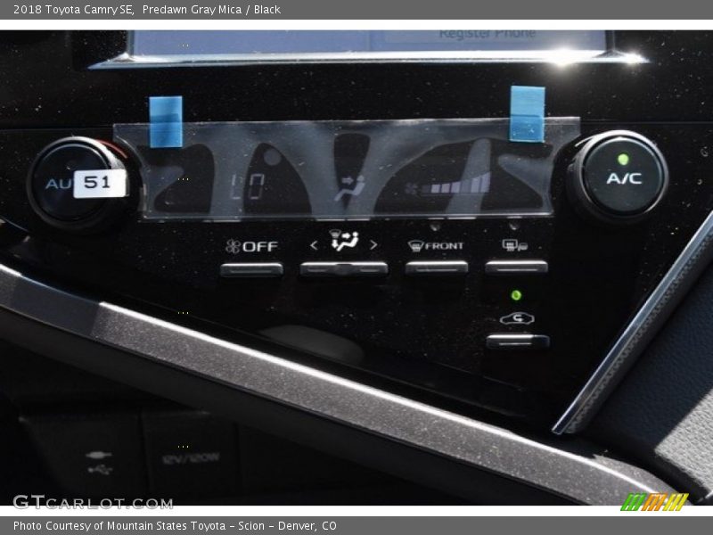 Predawn Gray Mica / Black 2018 Toyota Camry SE