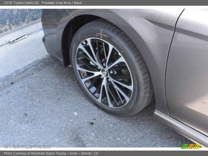 Predawn Gray Mica / Black 2018 Toyota Camry SE