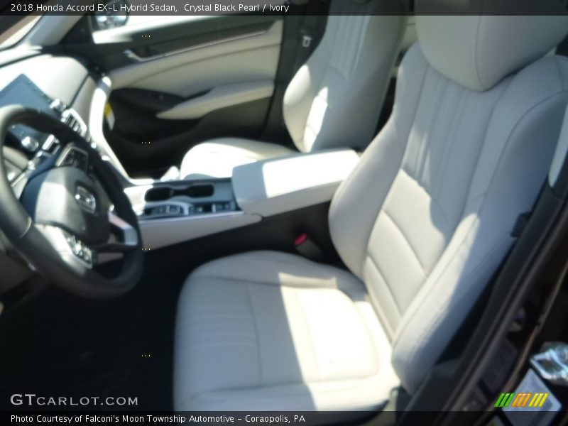 Crystal Black Pearl / Ivory 2018 Honda Accord EX-L Hybrid Sedan