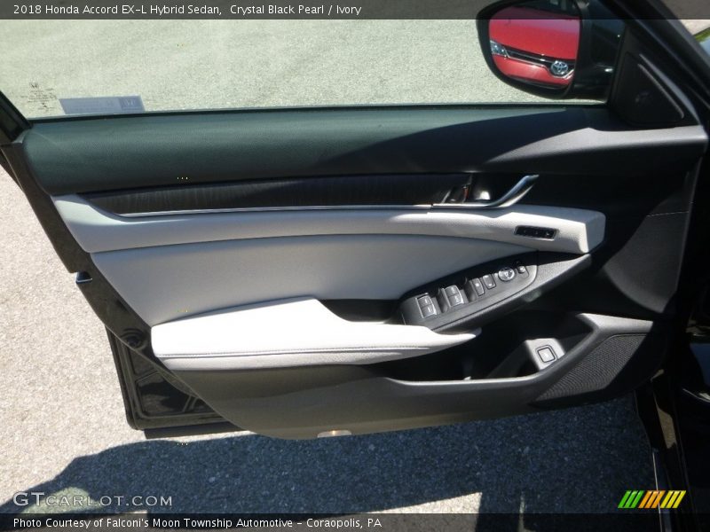 Crystal Black Pearl / Ivory 2018 Honda Accord EX-L Hybrid Sedan