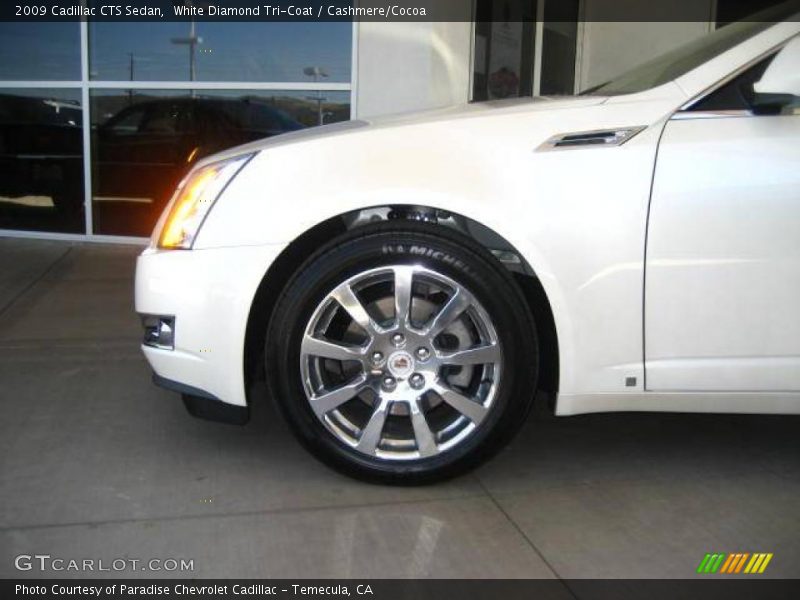 White Diamond Tri-Coat / Cashmere/Cocoa 2009 Cadillac CTS Sedan