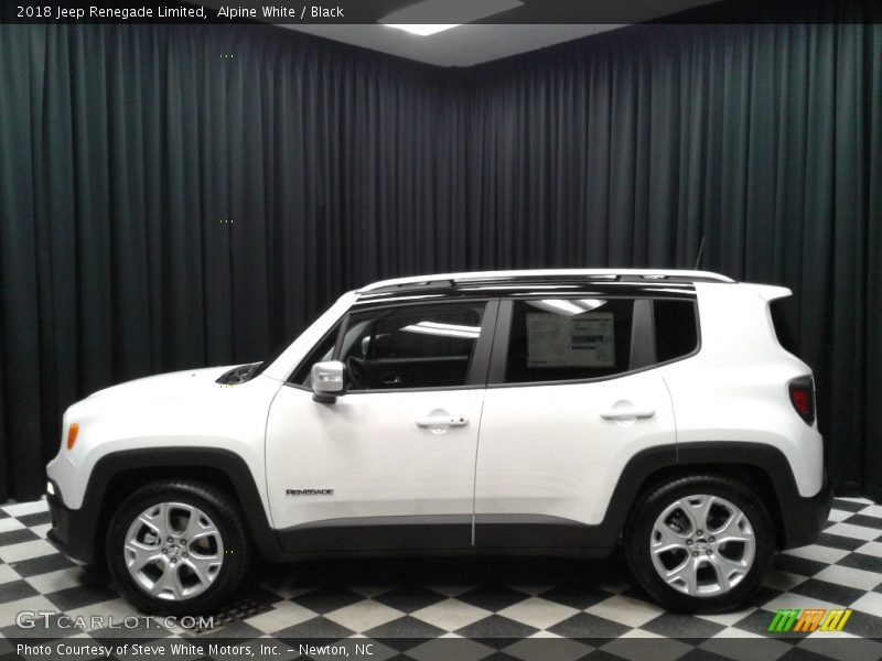 Alpine White / Black 2018 Jeep Renegade Limited