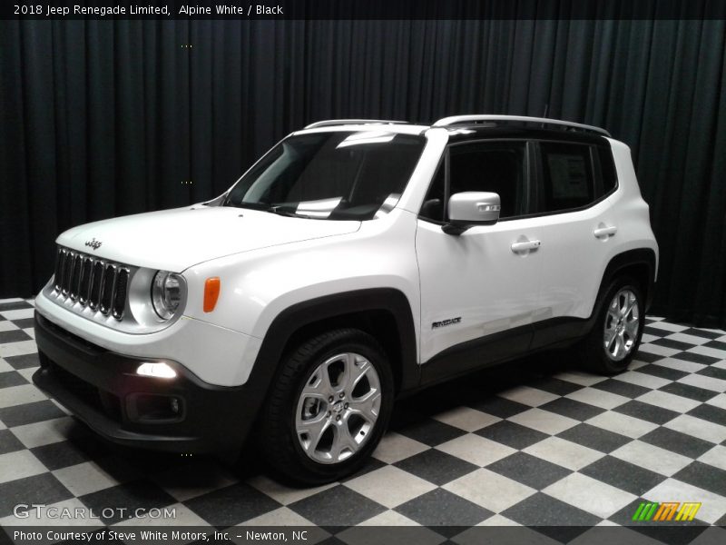 Alpine White / Black 2018 Jeep Renegade Limited